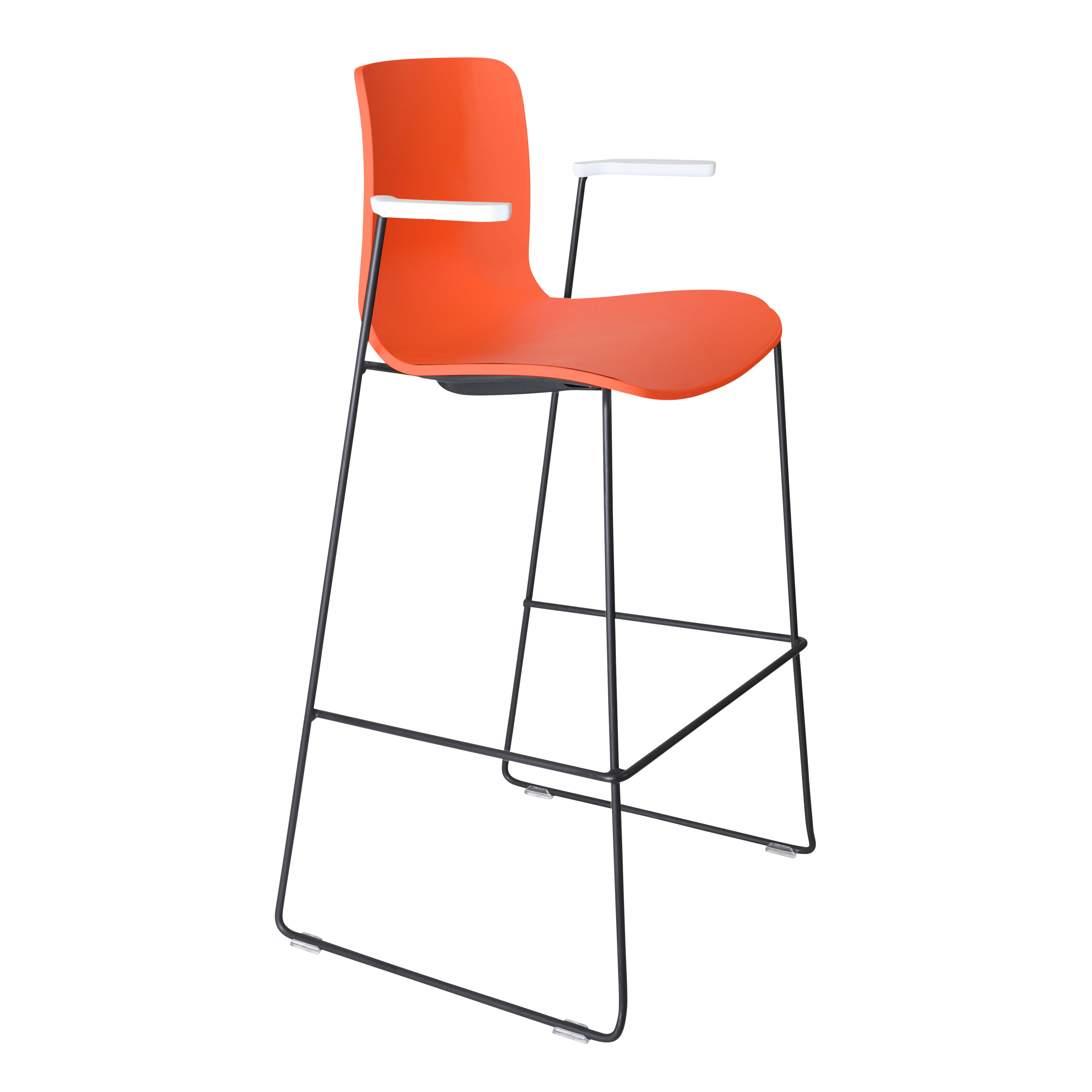 Acti Stool (Orange / Stool Sled Base)